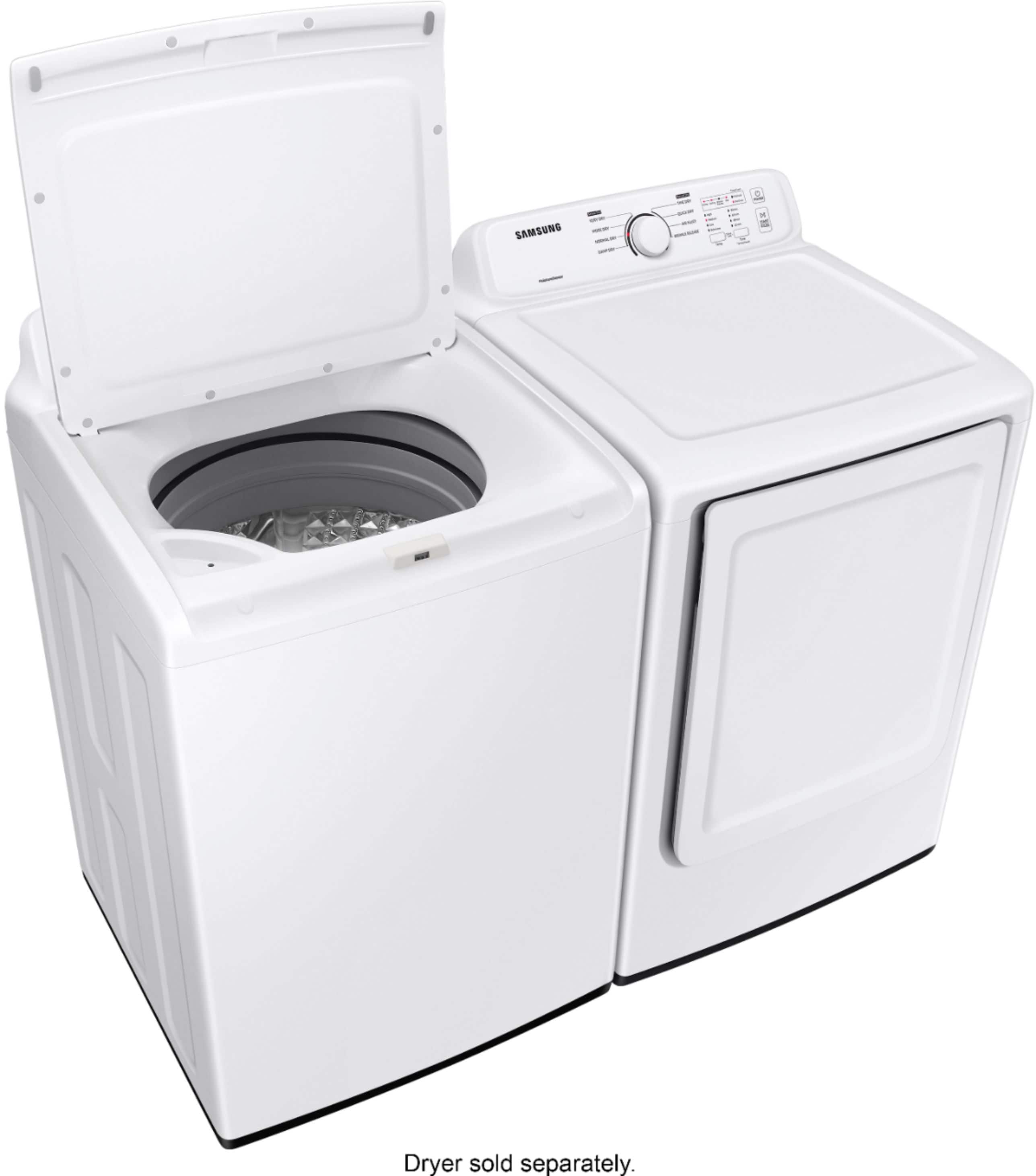 Alt View 21. Samsung - 4.0 Cu. Ft. High-Efficiency Top Load Washer with ActiveWave Agitator - White.