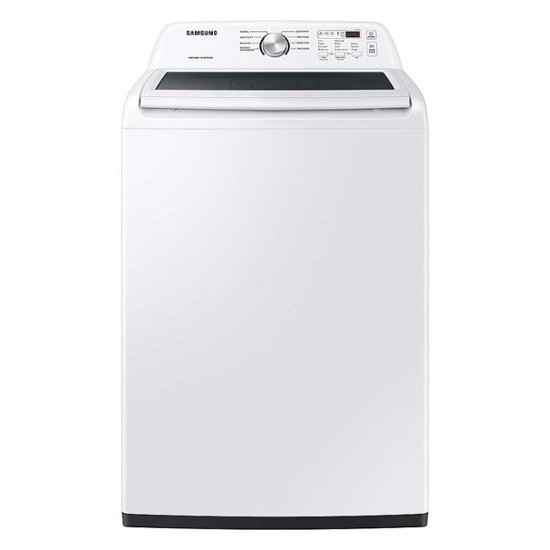 Front Zoom. Samsung - 4.4 Cu. Ft. High-Efficiency Top Load Washer with ActiveWave Agitator - White.