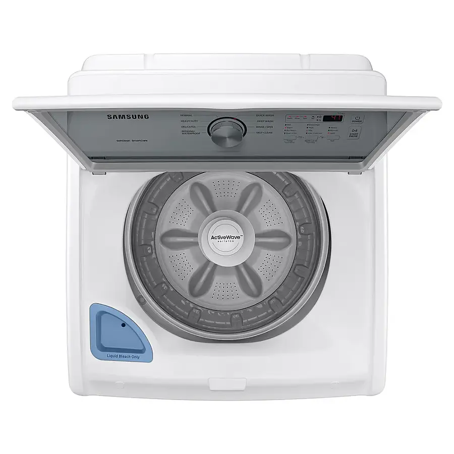 Alt View 17. Samsung - 4.4 Cu. Ft. High-Efficiency Top Load Washer with ActiveWave Agitator - White.
