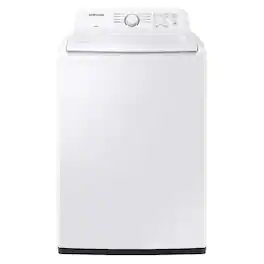 Samsung - 4.1 cu. ft. High-Efficiency Top Load Washer with Soft-Close Lid and 8 Washing Cycles - White