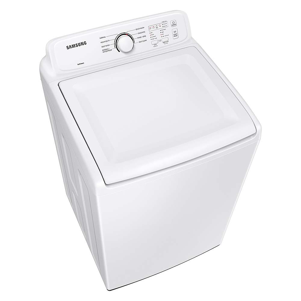 Alt View 14. Samsung - 4.1 cu. ft. High-Efficiency Top Load Washer with Soft-Close Lid and 8 Washing Cycles - White.