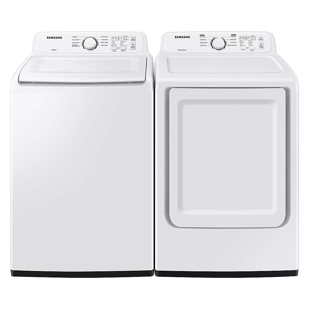Alt View 18. Samsung - 4.1 cu. ft. High-Efficiency Top Load Washer with Soft-Close Lid and 8 Washing Cycles - White.