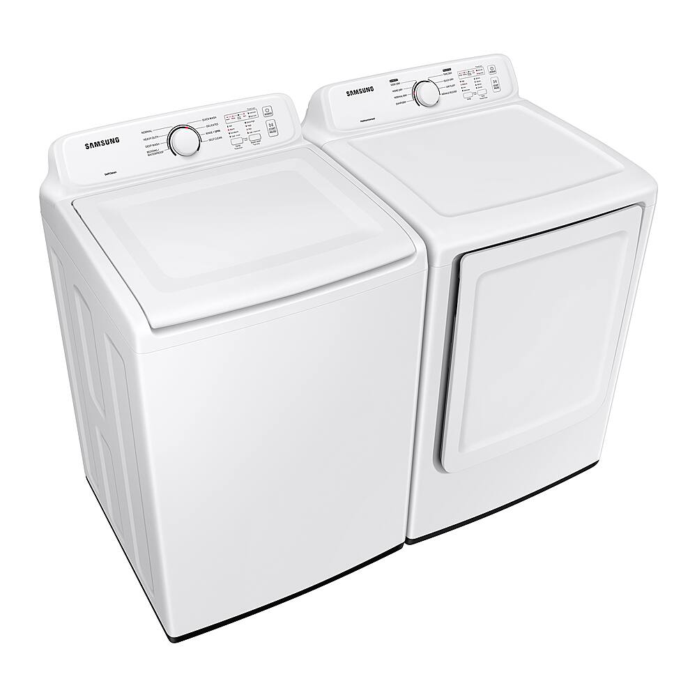 Alt View 19. Samsung - 4.1 cu. ft. High-Efficiency Top Load Washer with Soft-Close Lid and 8 Washing Cycles - White.