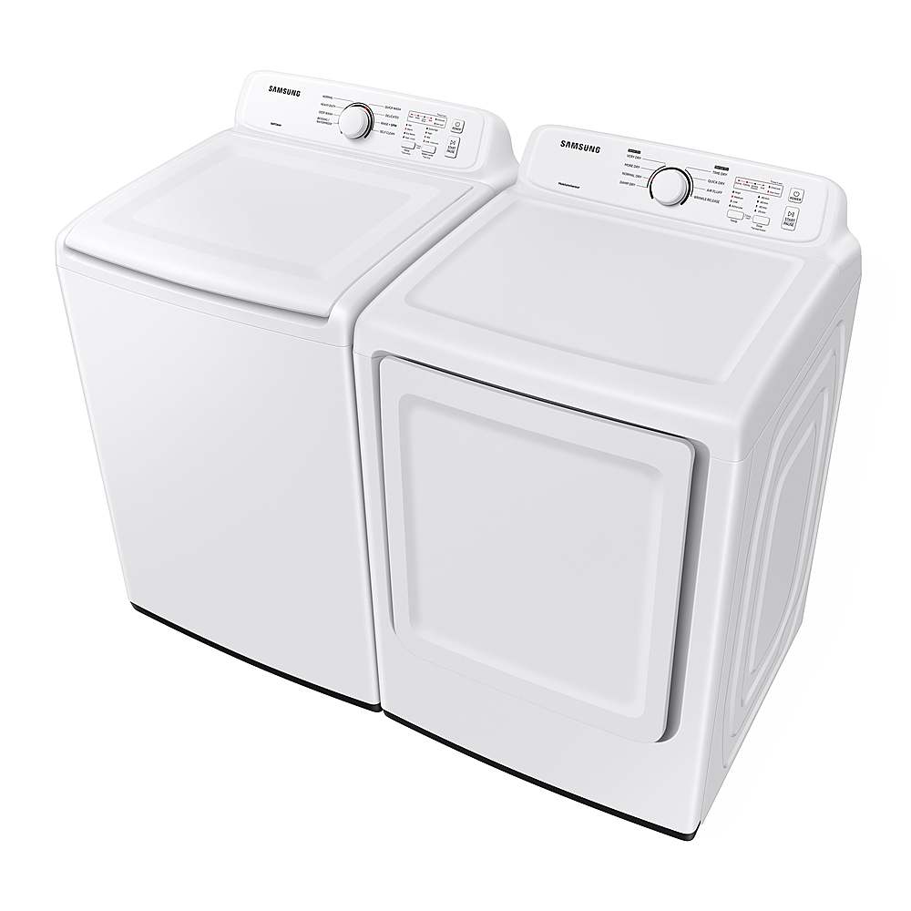 Alt View 20. Samsung - 4.1 cu. ft. High-Efficiency Top Load Washer with Soft-Close Lid and 8 Washing Cycles - White.
