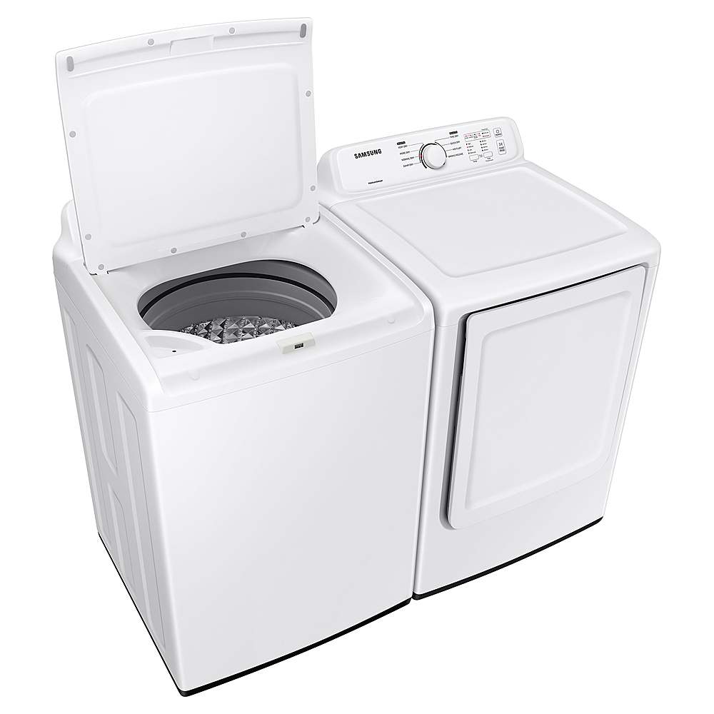 Alt View 21. Samsung - 4.1 cu. ft. High-Efficiency Top Load Washer with Soft-Close Lid and 8 Washing Cycles - White.