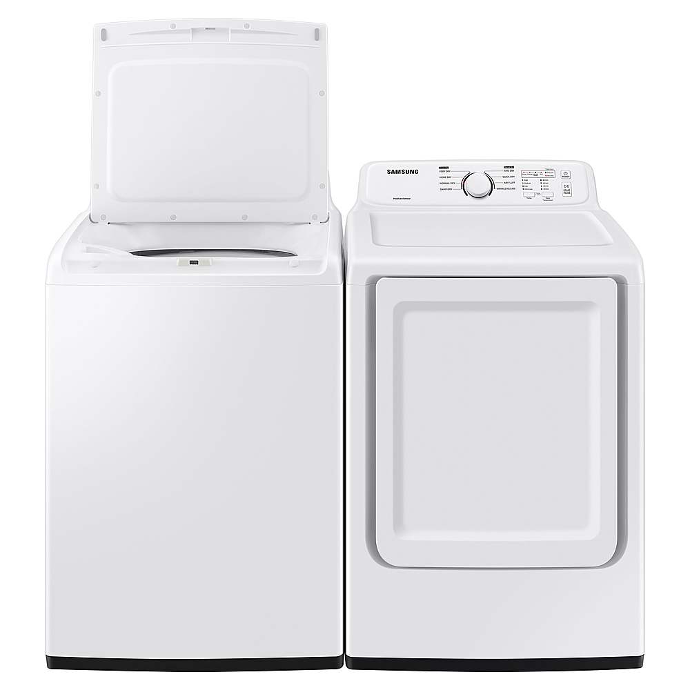 Alt View 22. Samsung - 4.1 cu. ft. High-Efficiency Top Load Washer with Soft-Close Lid and 8 Washing Cycles - White.
