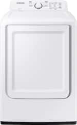 Samsung - 7.2 Cu. Ft. Gas Dryer with Sensor Dry and 8 Drying Cycles - White - Front_Standard