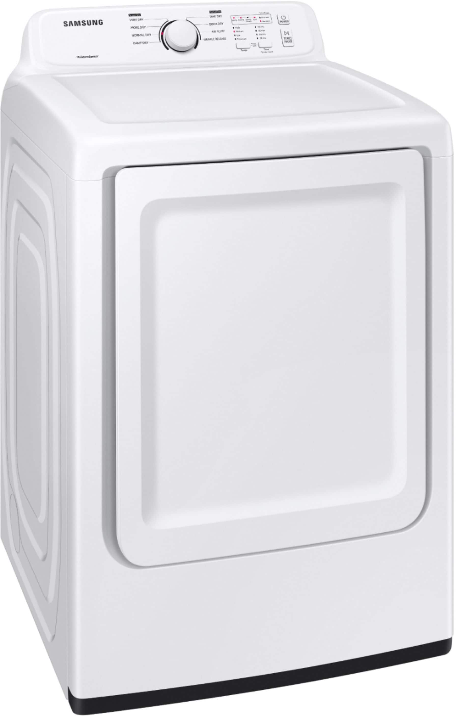 Alt View 11. Samsung - 7.2 Cu. Ft. Electric Dryer with Sensor Dry - White.
