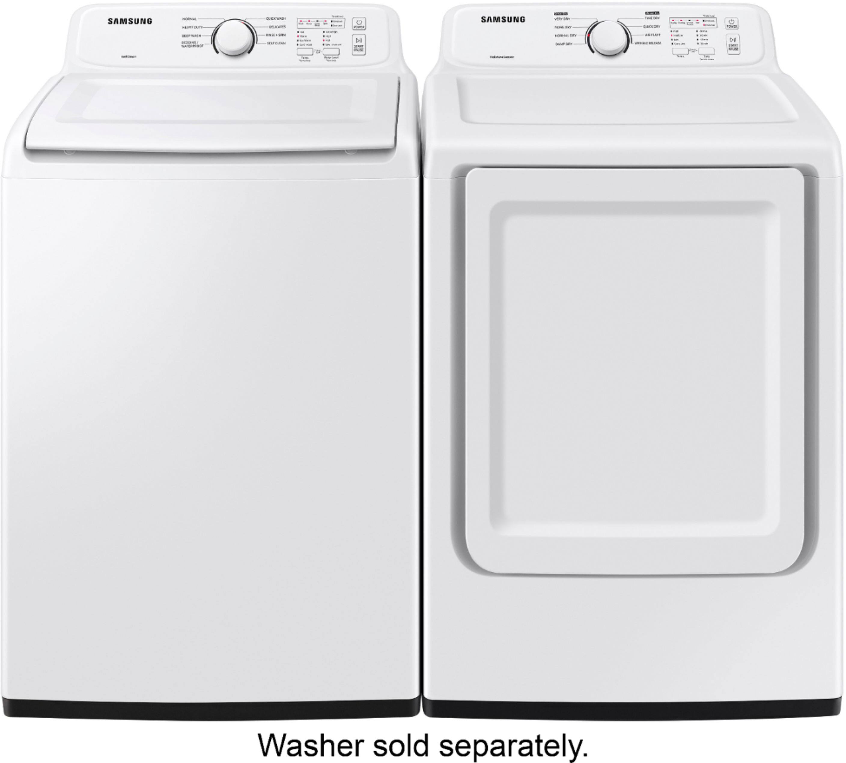 Alt View 16. Samsung - 7.2 Cu. Ft. Electric Dryer with Sensor Dry - White.