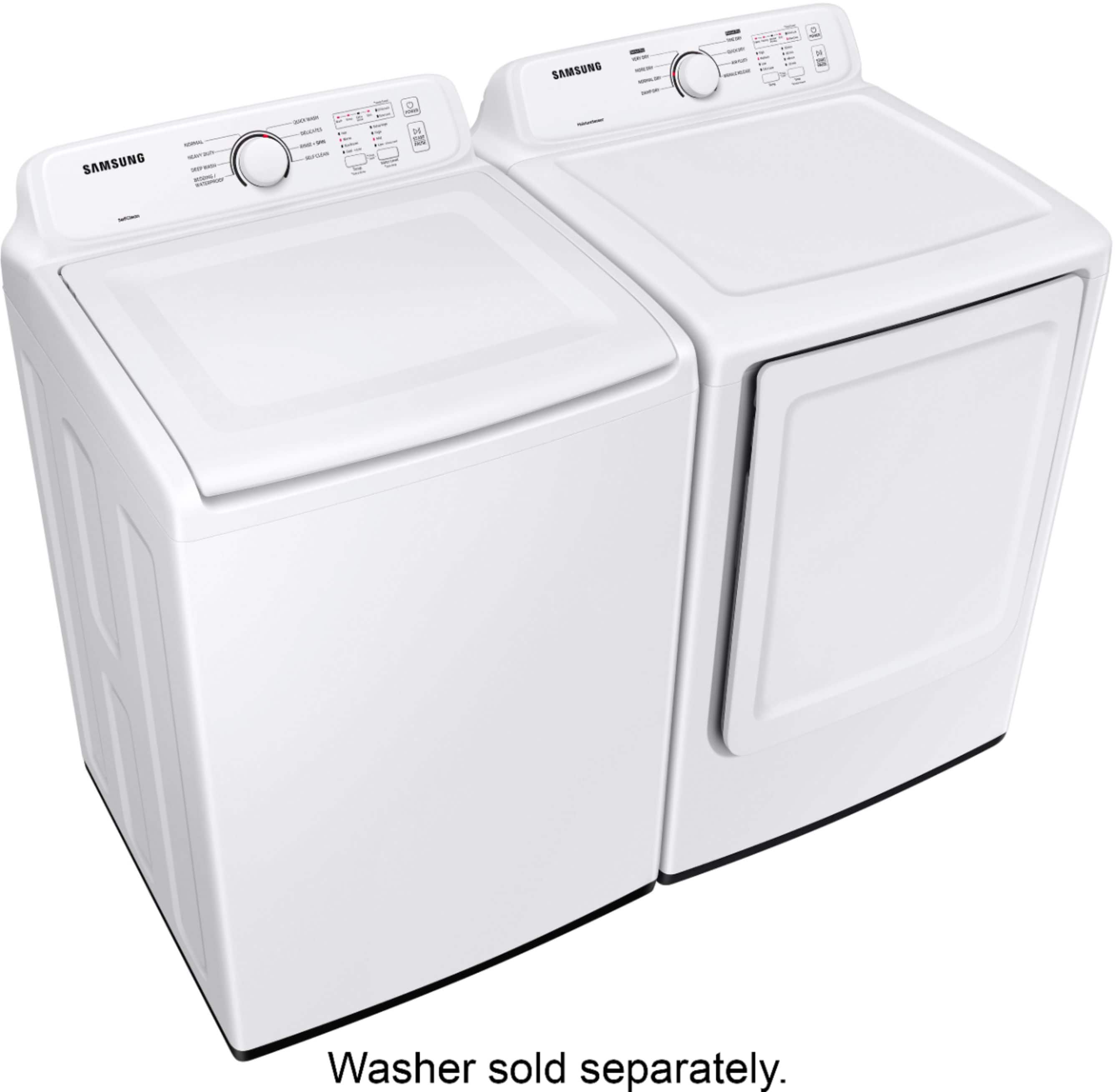 Alt View 17. Samsung - 7.2 Cu. Ft. Electric Dryer with Sensor Dry - White.