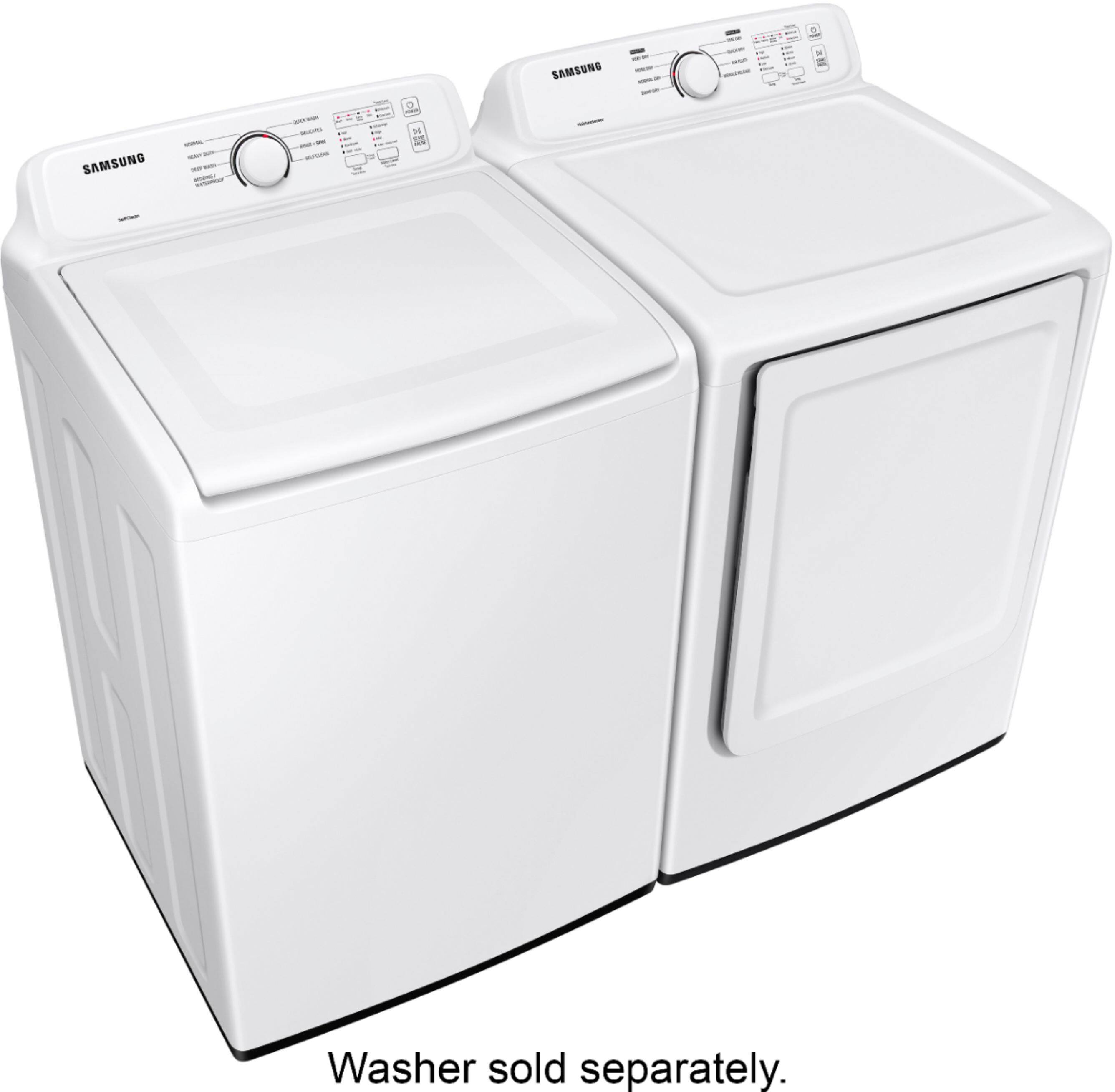 Alt View 17. Samsung - 7.2 Cu. Ft. Electric Dryer with Sensor Dry - White.