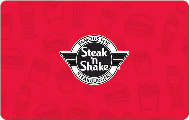 Front. Steak n Shake - $10 Gift Card.