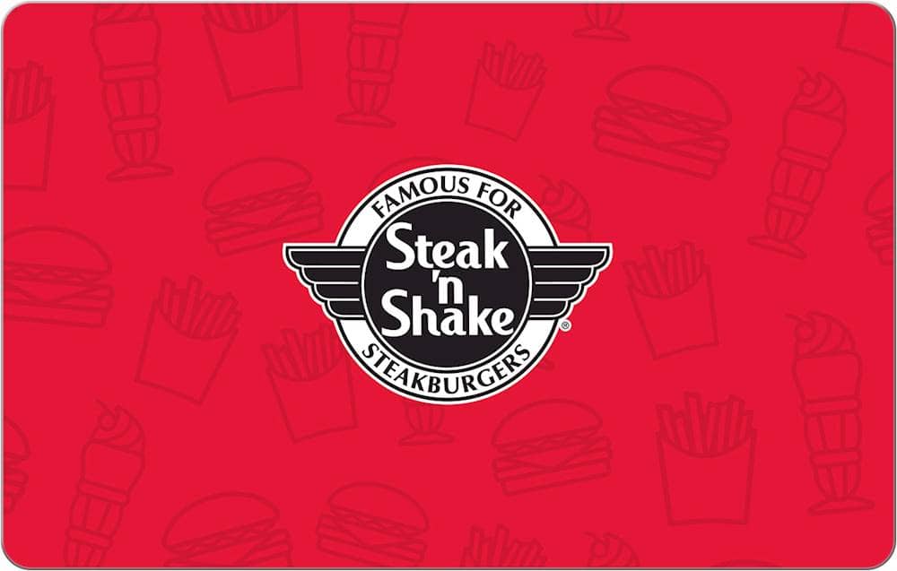 Front. Steak n Shake - $25 Gift Card.