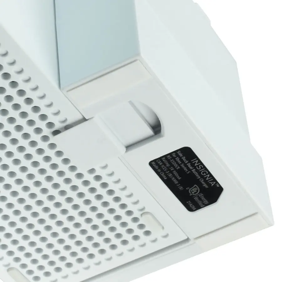Alt View 15. Insignia™ - Side Dock Dual Battery Charger for Xbox Series S - White.