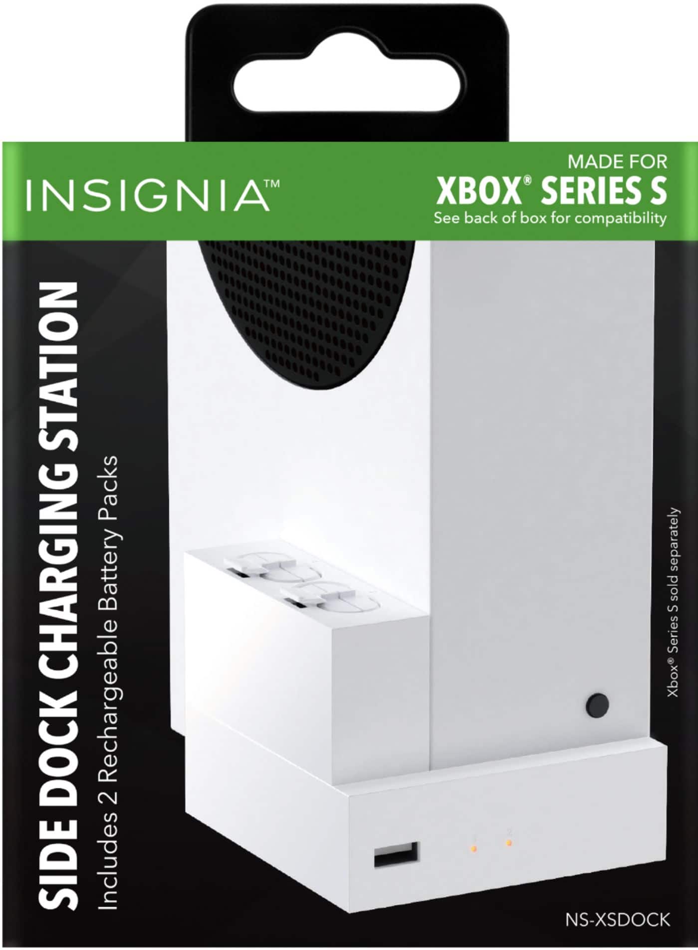 Alt View 18. Insignia™ - Side Dock Dual Battery Charger for Xbox Series S - White.