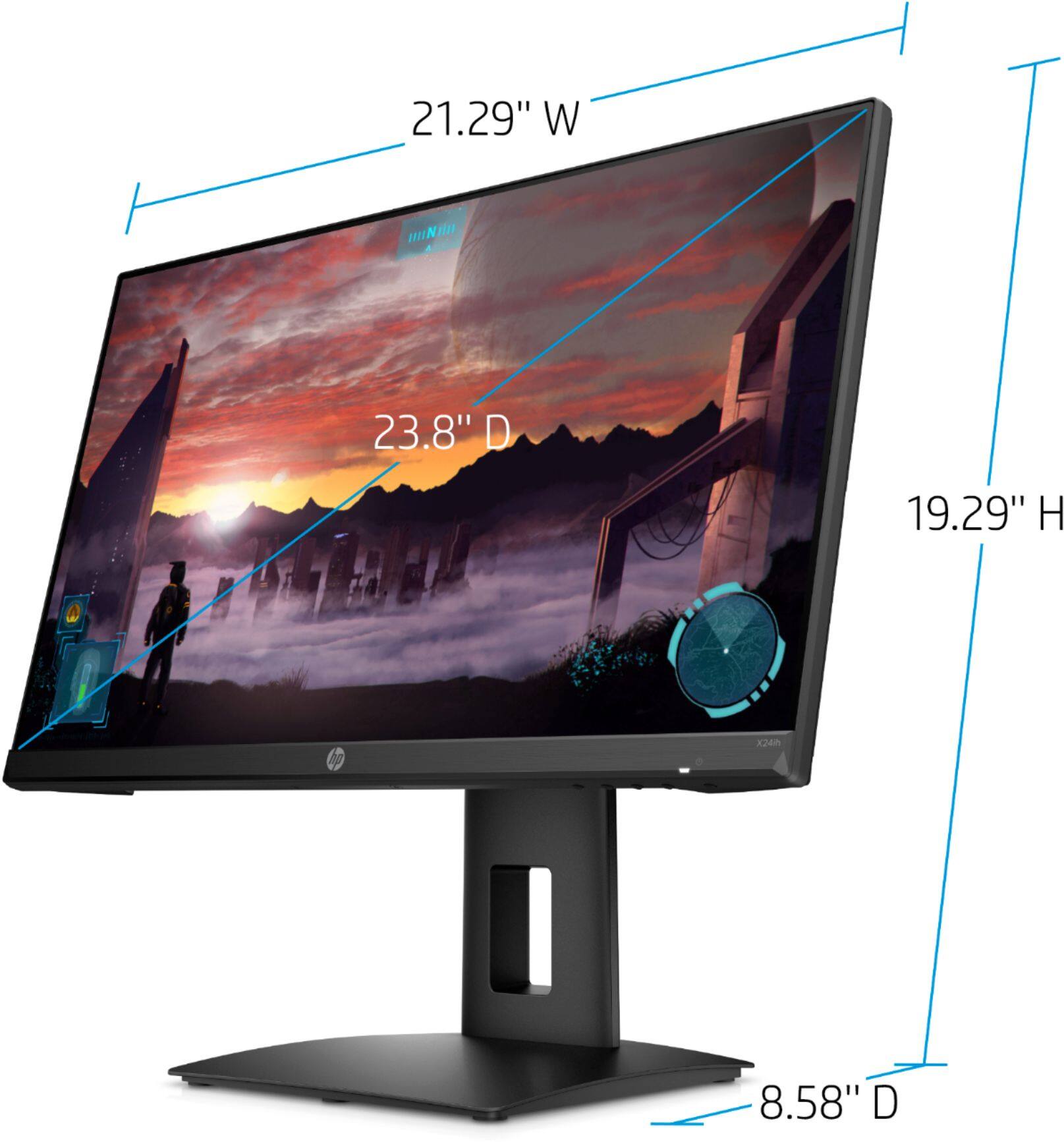 Alt View 13. HP - Geek Squad Certified Refurbished 23.8" IPS LED FHD FreeSync Monitor - Black.