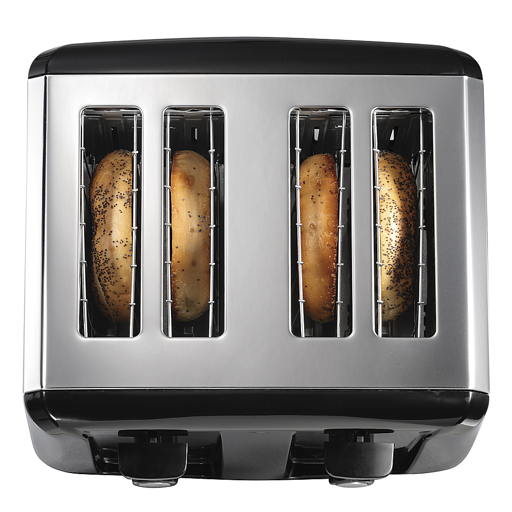 15410451] 24614Z 4 Slice Toaster (Black & Chrome) Hamilton Beach