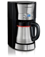 Hamilton Beach - 10 Cup Thermal Coffee Maker - BLACK - Front_Zoom