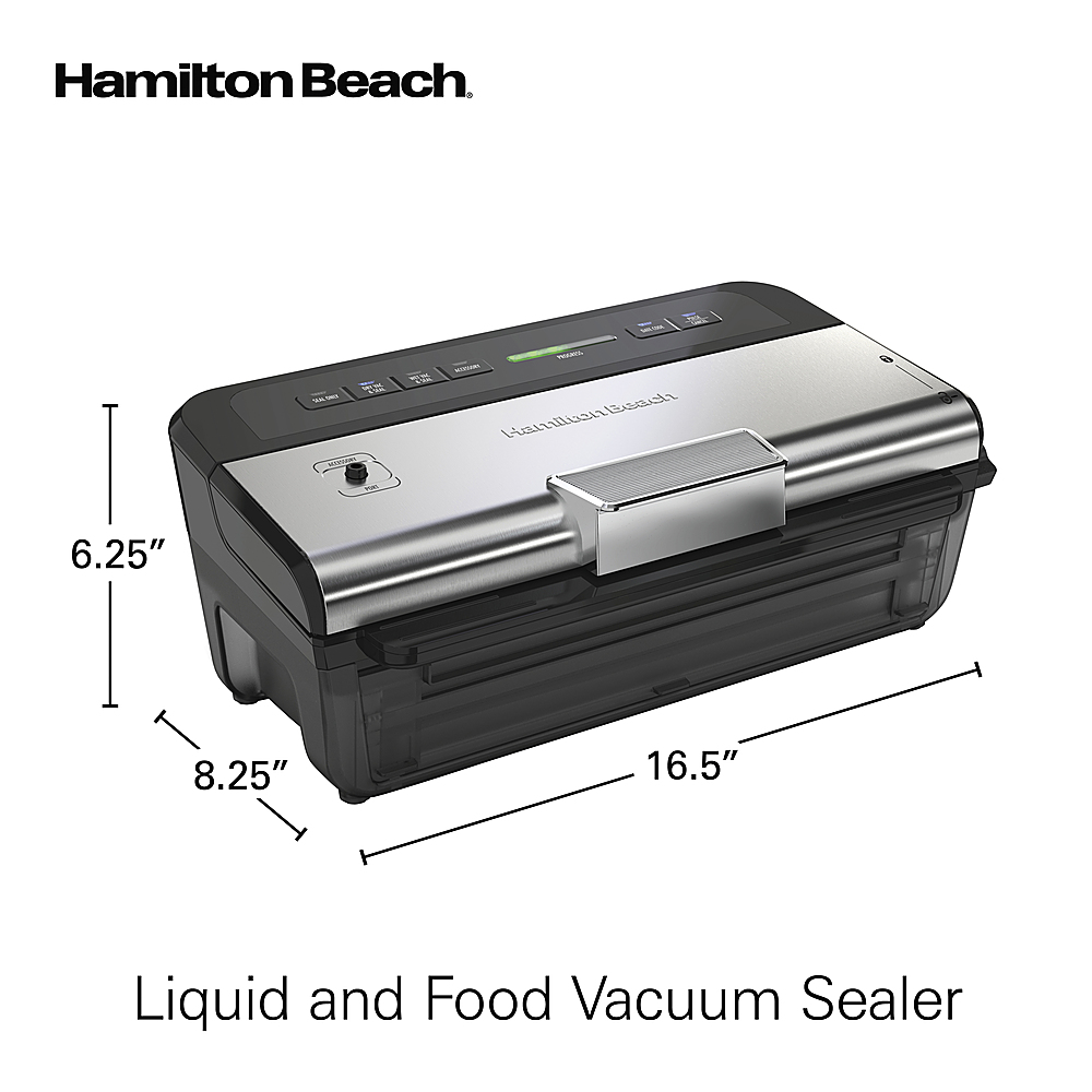 Best Buy Hamilton Beach NutriFresh Wet & Dry Food Vacuum Sealer with 2