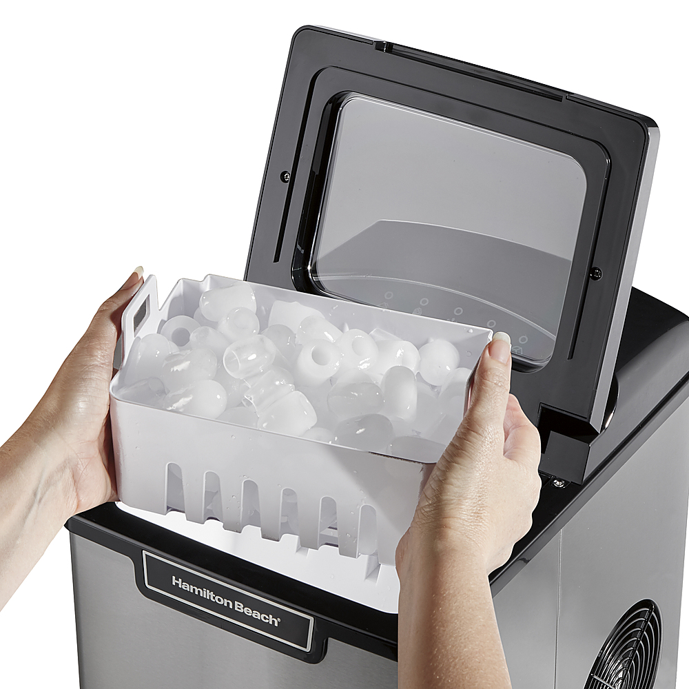 Best Buy: 28-Lb. Portable Countertop Ice Maker with 2 Ice Size ...