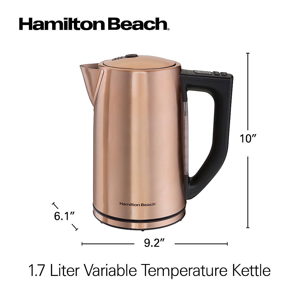 Best Buy Hamilton Beach 1.7Liter Variable Temperature Electric Kettle