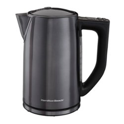 Hamilton Beach - 1.7-Liter Variable Temperature Electric Kettle - BLACK - Front_Zoom