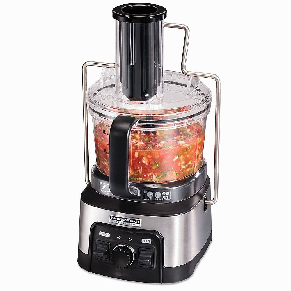 Alt View 12. Hamilton Beach - Professional Spiralizing Stack & Snap 12-Cup Food Processor - Black.