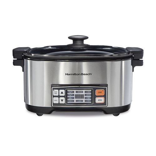 Hamilton Beach - 6-Qt 9-in-1 Multi Cooker/Rice Cooker - STAINLESS STEEL