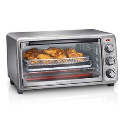 Hamilton Beach - Sure-Crisp 6-Slice Air Fryer Toaster Oven - Stainless Steel - Front_Zoom
