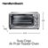 Alt View Zoom 18. Hamilton Beach - Sure-Crisp 6-Slice Air Fryer Toaster Oven - Stainless Steel.