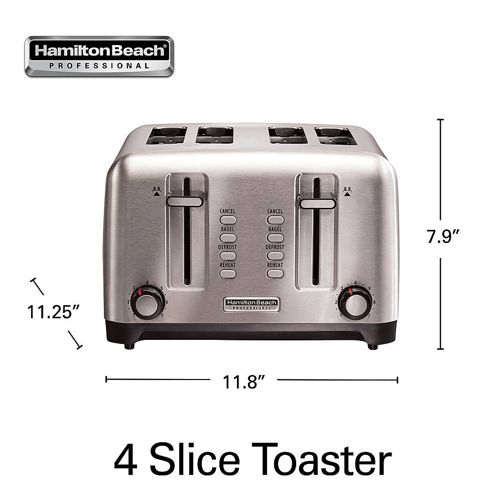 Customer Reviews Hamilton Beach Professional 4Slice Toaster with