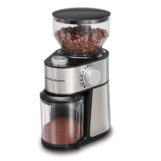 Kaffe Electric Burr Coffee Grinder - Stainless Steel | Hideaway
