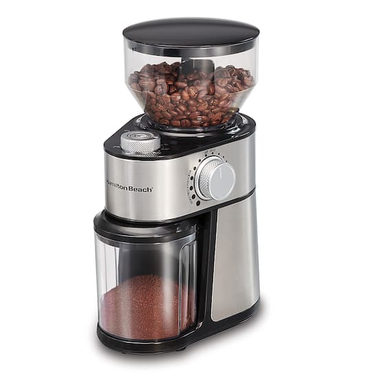 Hamilton Beach Burr Coffee Grinder Stainless Steel 80385 Best Buy