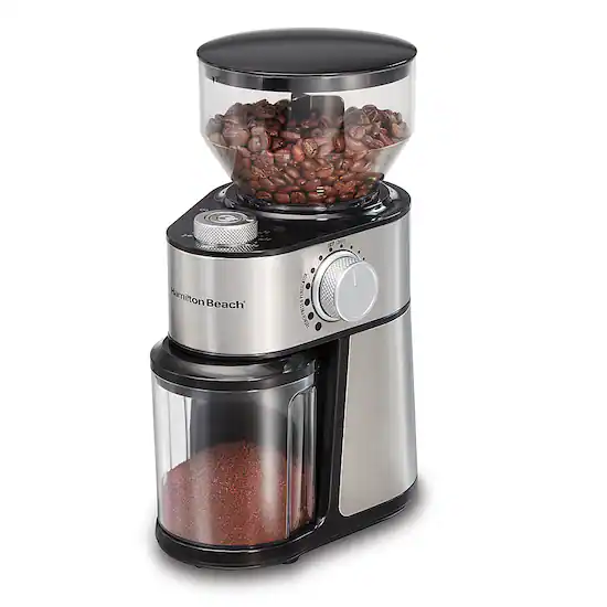 Hamilton Beach Burr Coffee Grinder Stainless Steel 80385 Best Buy