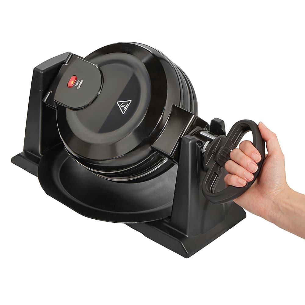 Alt View 12. Hamilton Beach - Double Belgian Waffle Maker with Removable Nonstick Plates - Black.