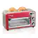 Angle. Hamilton Beach - Toastation 2-Slice Countertop Toaster and Toaster Oven - RED.