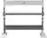 Alt View 11. Gym Rax - 3 Ft. Streamline Bay + Gym Storage - Storm Grey.