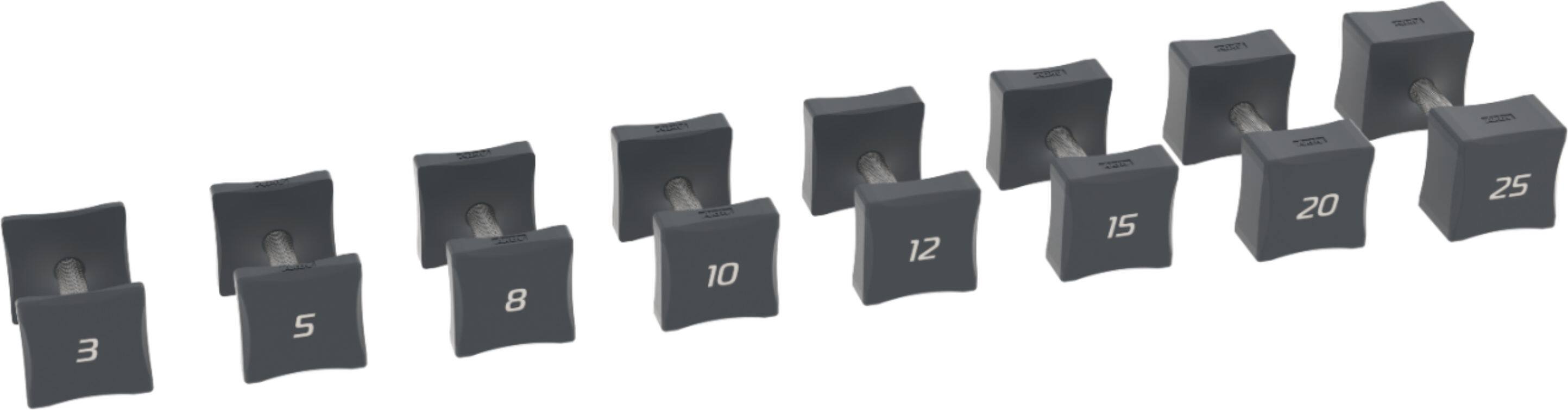 Angle View: Aktiv - Aktiv® FORMA - Dumbbell Sets 3-25lb - Black - Matte Black