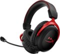 Angle Zoom. HyperX - Cloud II Wireless 7.1 Surround Sound Gaming Headset for PC, PS5, and PS4 - Black/Red.