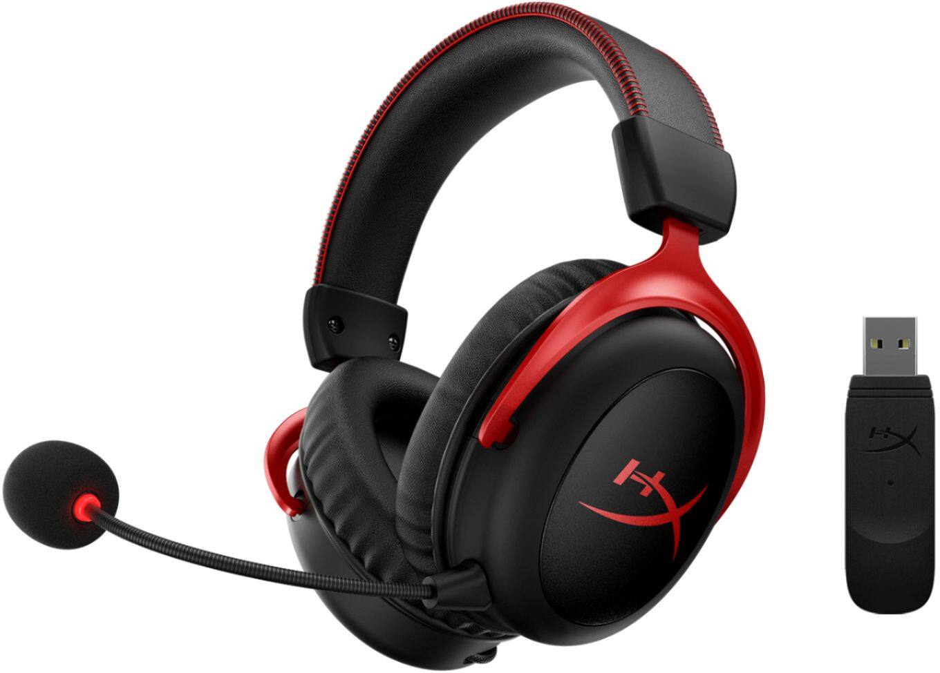 HyperX Cloud II Wireless Gaming Headset for PC, PS5, PS4 and Nintendo  Switch Black/Red