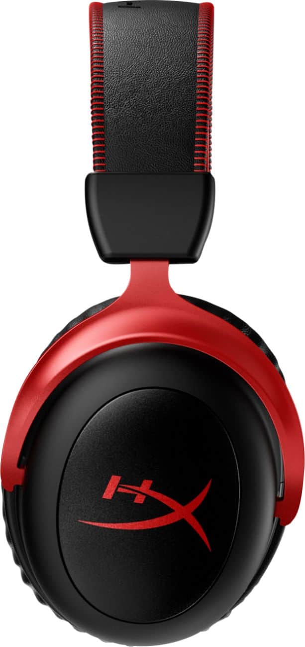 Left. HyperX - Cloud II Wireless Gaming Headset for PC, PS5, PS4 and Nintendo Switch - Black/Red.