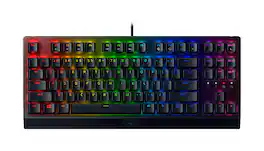 Razer - BlackWidow V3 TKL Wired Mechanical Gaming Yellow Linear Switch Keyboard with RGB Backlighting - Black