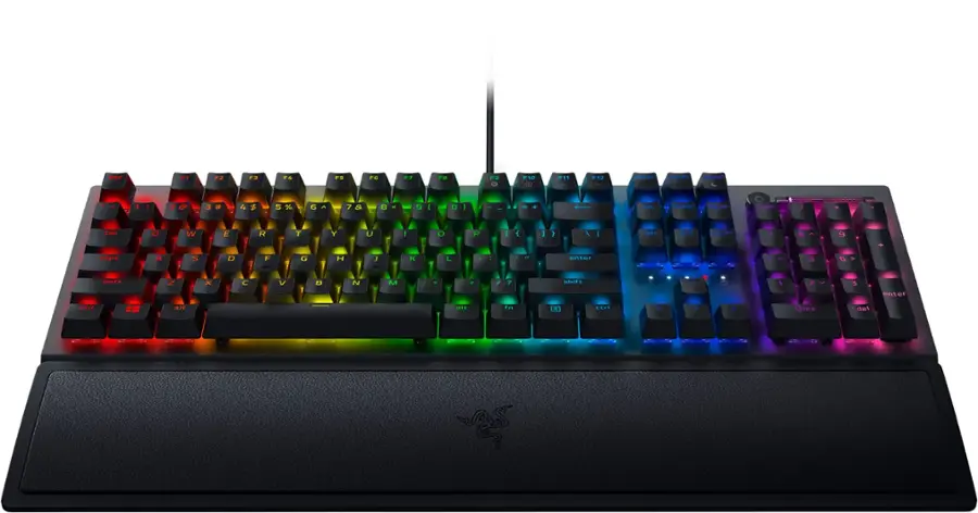 Alt View 16. Razer - Blackwidow V3 Full-size Wired Mechanical Gaming Yellow Linear Switch Keyboard with RGB Backlighting - Black.