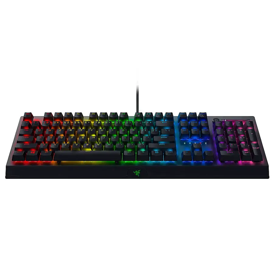 Alt View 17. Razer - Blackwidow V3 Full-size Wired Mechanical Gaming Yellow Linear Switch Keyboard with RGB Backlighting - Black.