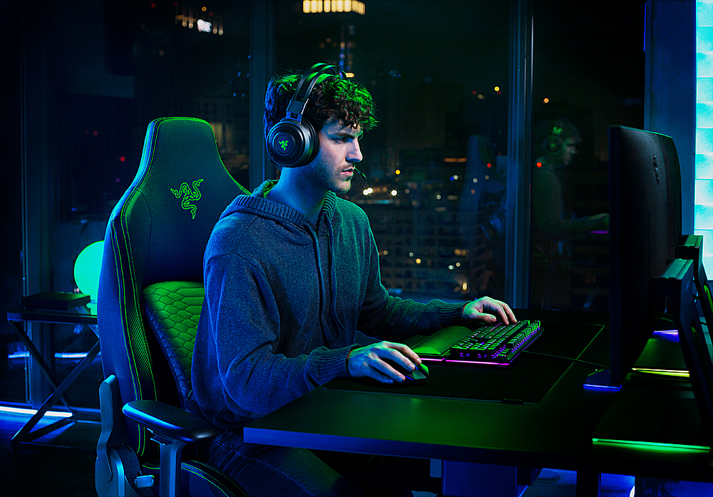 Best Buy: Razer Lumbar Cushion for Gaming Chairs Black RC81