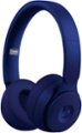 Alt View Zoom 11. Beats by Dr. Dre - Geek Squad Certified Refurbished Solo Pro More Matte Collection Wireless Noise Cancelling On-Ear Headphones - Dark Blue.