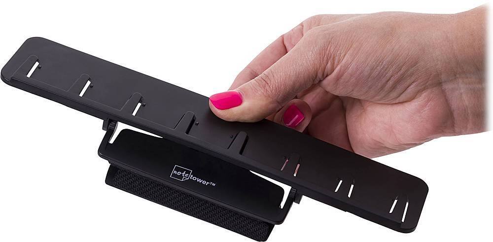 Alt View 11. Note Tower - Monitor Mount Portable Document Holder - Black.