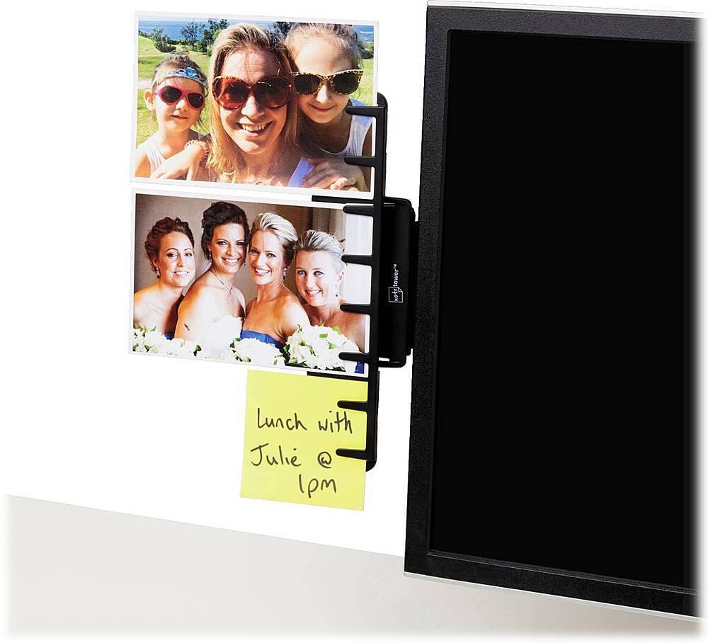 Alt View 17. Note Tower - Monitor Mount Portable Document Holder - Black.