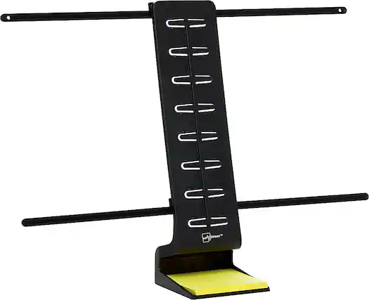 Front. Note Tower - Pro Two-Page Side by Side Document Holder and Sticky Note Organizer - Black.