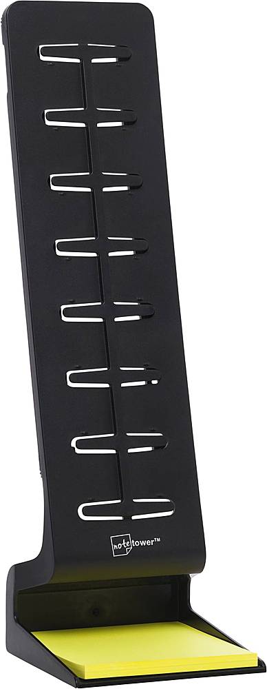 Alt View 11. Note Tower - Pro Two-Page Side by Side Document Holder and Sticky Note Organizer - Black.